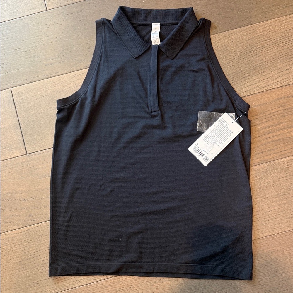 Lululemon Women's Sleeveless Polo Tank Top - Black